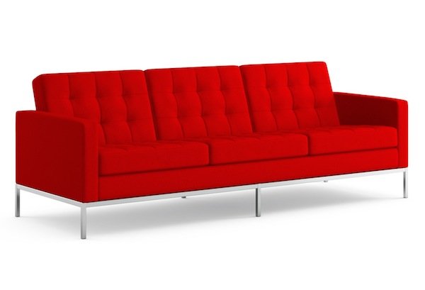 Диван Florence Knoll sofa Серый Красный Коричневый Зеленый Желтый Голубой Белый Черный в Санкт-петербурге | Loft Concept 