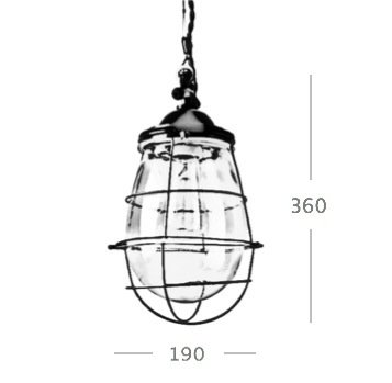 Подвесной светильник Glass Drop Cage Retro Color Light в Санкт-петербурге