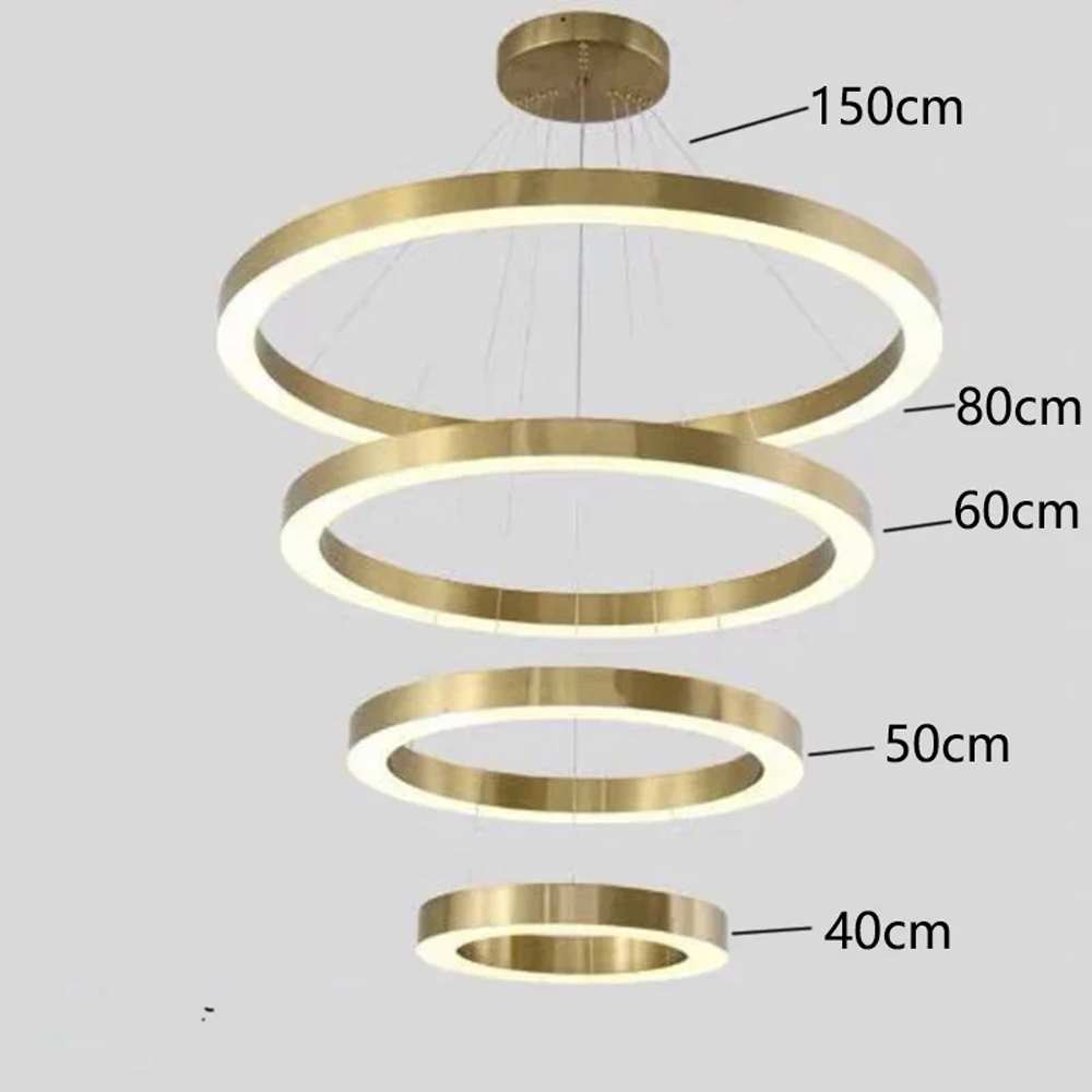 Люстра Light Ring Vertical Латунь в Санкт-петербурге