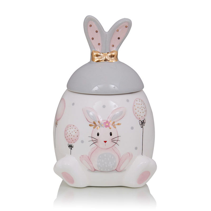 Ваза Kids Vase Bunny I Розовый пастельный Серый в Санкт-петербурге | Loft Concept 