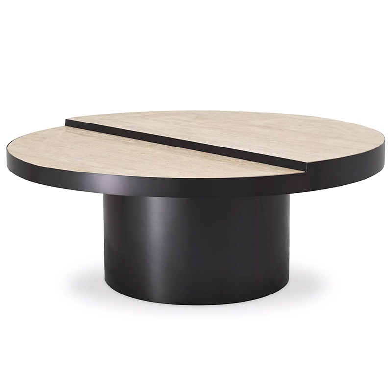 Кофейный стол Eichholtz Coffee Table Excelsior Песочный Черный в Санкт-петербурге | Loft Concept 