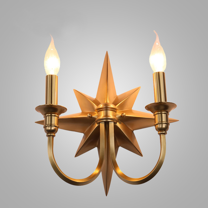 Бра Base Star Wall lamp Double Латунь в Санкт-петербурге | Loft Concept 