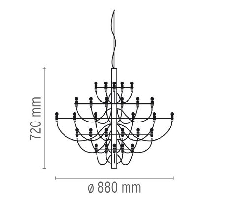 Люстра Flos 2097 30 Brass в Санкт-петербурге