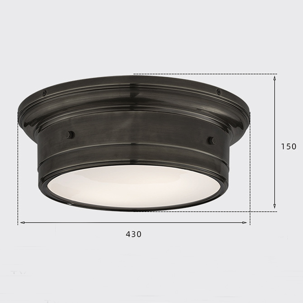 Потолочный светильник круглый черного цвета Modern Simple Ceiling Light Потолочный светильник круглый черного цвета Modern Simple Ceiling Light в Санкт-петербурге