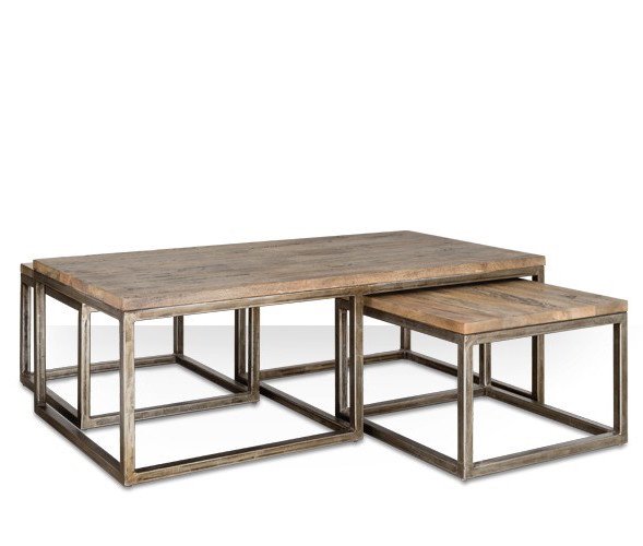 Журнальный стол Industrial Metal Rust Triple Table  в Санкт-петербурге | Loft Concept 