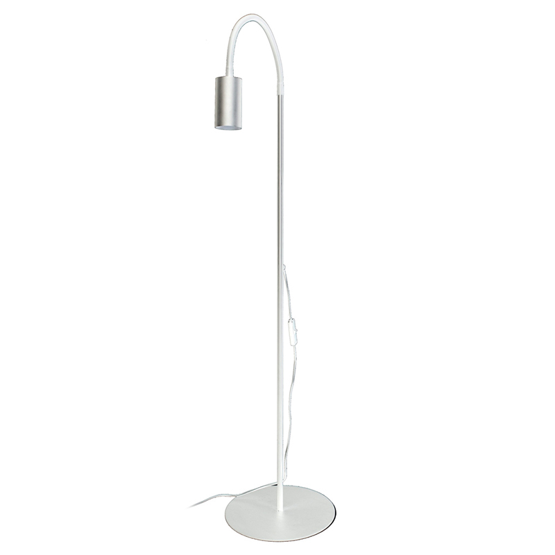 Торшер Noor Trumpet Floor Lamp white Белый Сталь в Санкт-петербурге | Loft Concept 