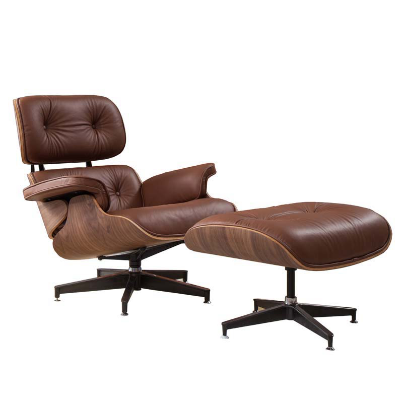 Кресло Eames Lounge Chair & Ottoman light brown Коричневый в Санкт-петербурге | Loft Concept 