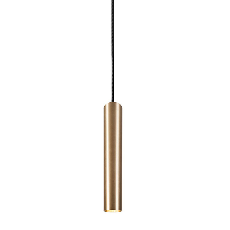 Подвесной светильник Luis Trumpet Tube Brass Lamp 40 Латунь в Санкт-петербурге | Loft Concept 