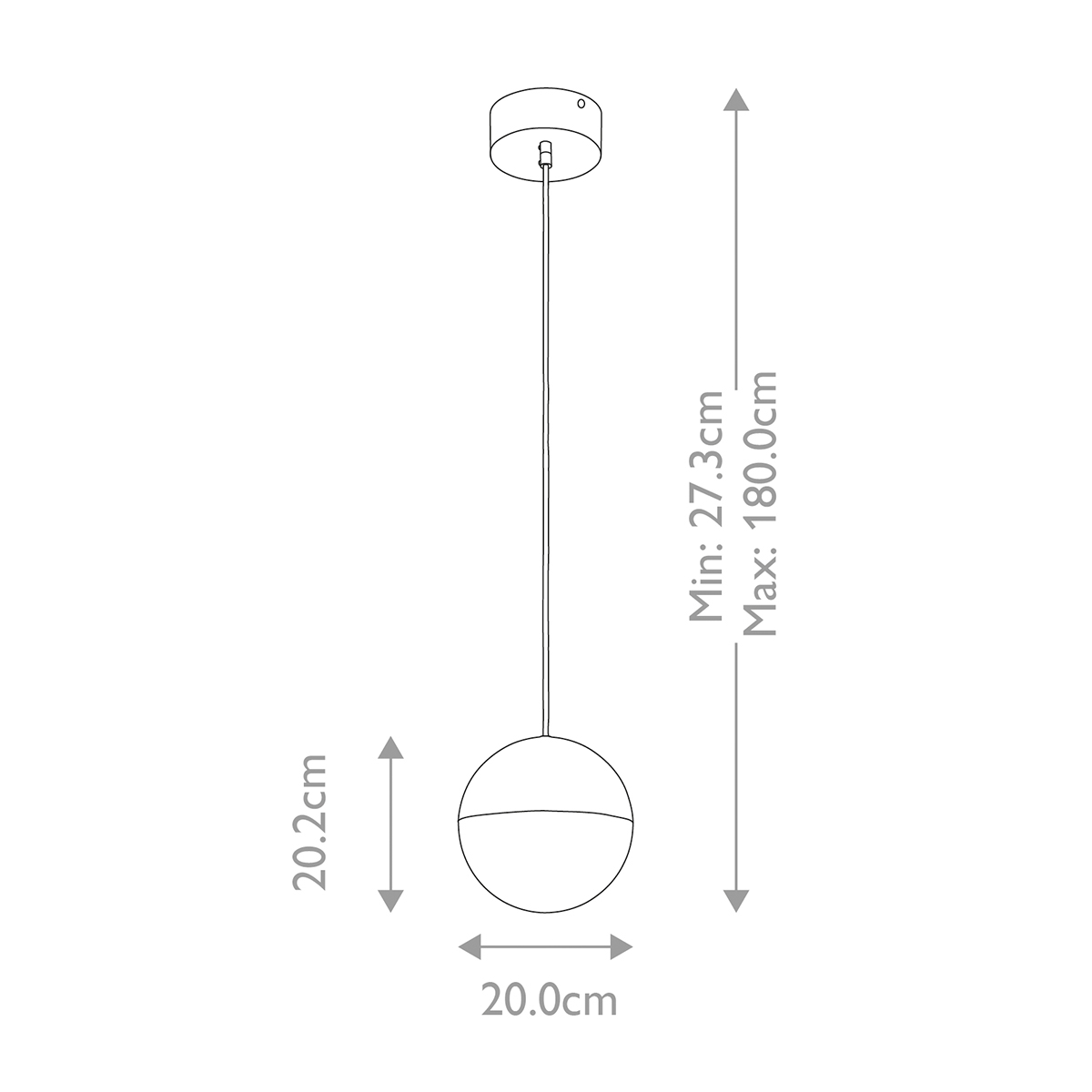 Подвесной светильник со сферическим плафоном из акрила с циркониевыми вкраплениями Kichler в Санкт-петербурге