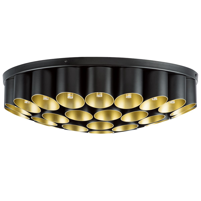 Потолочный светильник Garbi Black Pipe Organ Ceiling Lamp 40 Черный Золотой в Санкт-петербурге | Loft Concept 