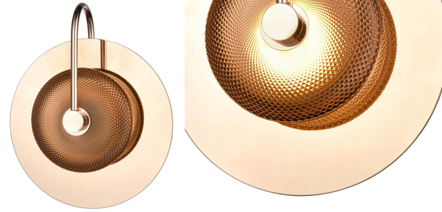 Бра Gold Disk One Mirrored - фото