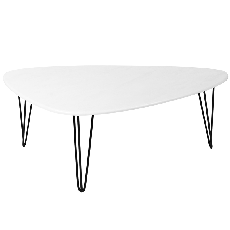 Кофейный стол Dorian Coffee Table white Белый бетон в Санкт-петербурге | Loft Concept 