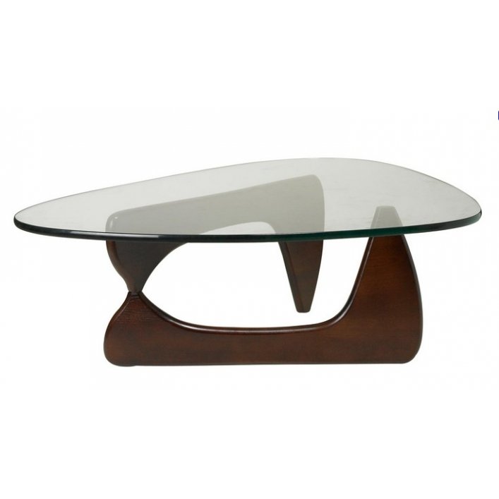 Столик Isamu Noguchi Coffee Table Черный Коричневый Белый дуб в Санкт-петербурге | Loft Concept 