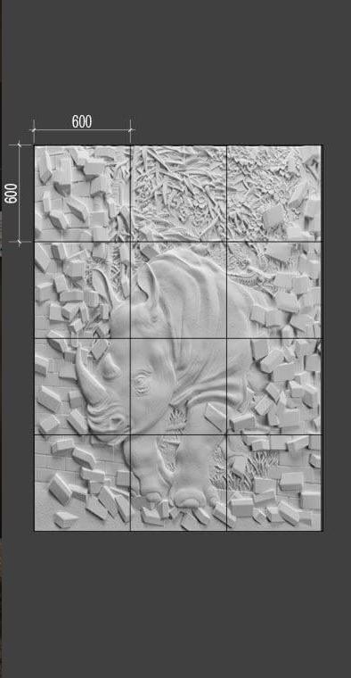 Барельеф RHINOCER в Санкт-петербурге