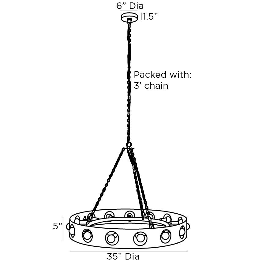 Люстра Arteriors REDONDO CHANDELIER в Санкт-петербурге