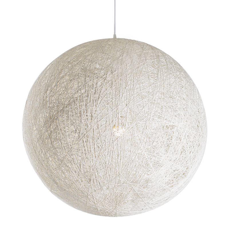 Подвесной светильник Moooi Thread Papier Mache Lamp white Белый в Санкт-петербурге | Loft Concept 