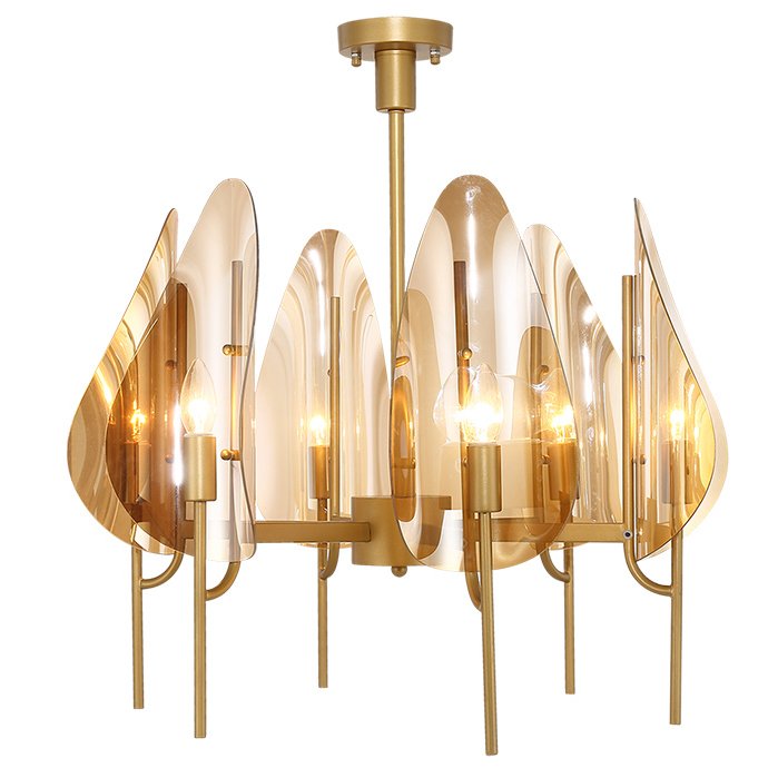 Люстра Chandelier Max Ingrand Fontana Arte Amber glass Золотой Янтарь (Amber) в Санкт-петербурге | Loft Concept 