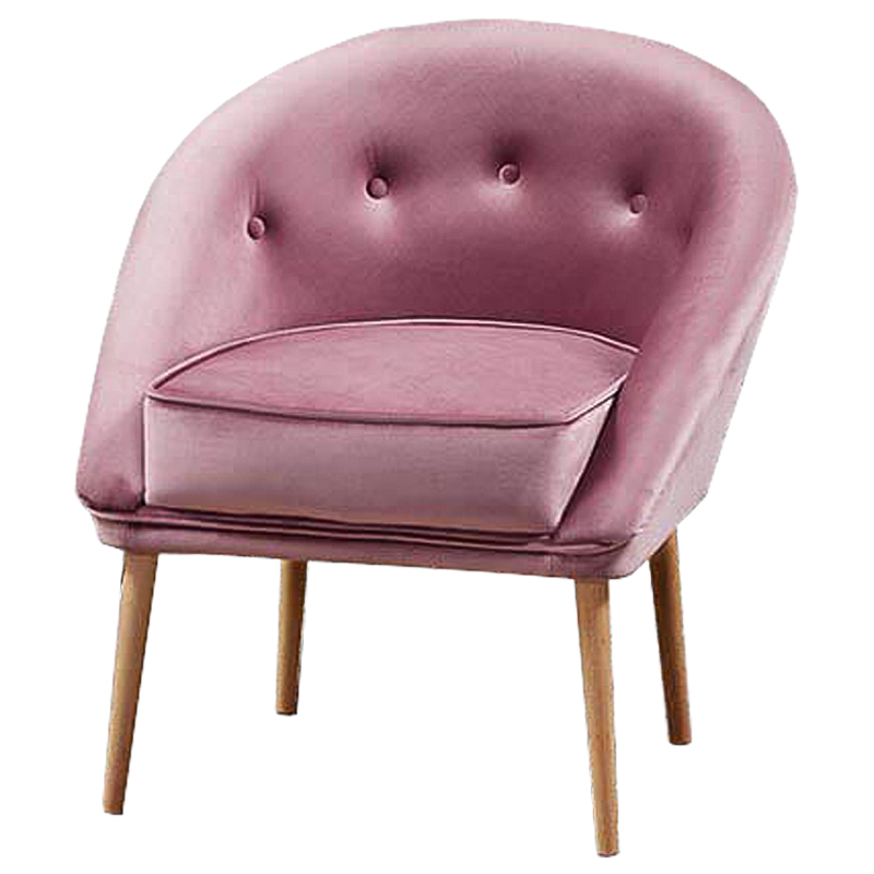 Кресло Gwyn Chair pink Розовый Древесина в Санкт-петербурге | Loft Concept 