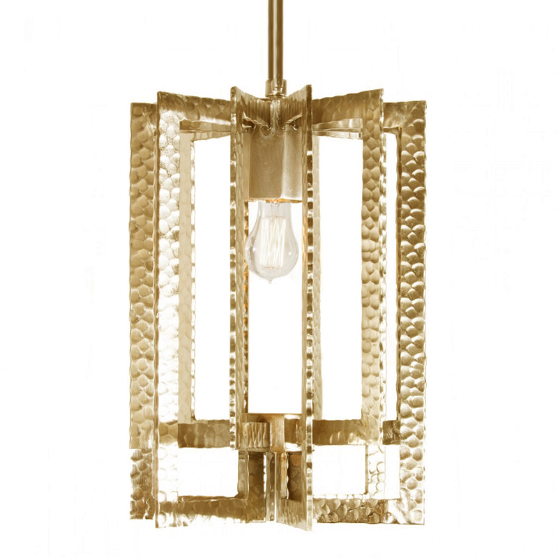 Подвесной Светильник Textured Cage Pendant Lamp gold Латунь в Санкт-петербурге | Loft Concept 