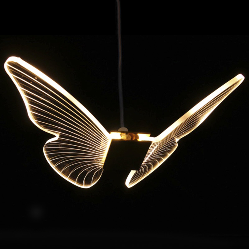 Butterfly Pendant Lamp D Глянцевое золото Прозрачный в Санкт-петербурге | Loft Concept 