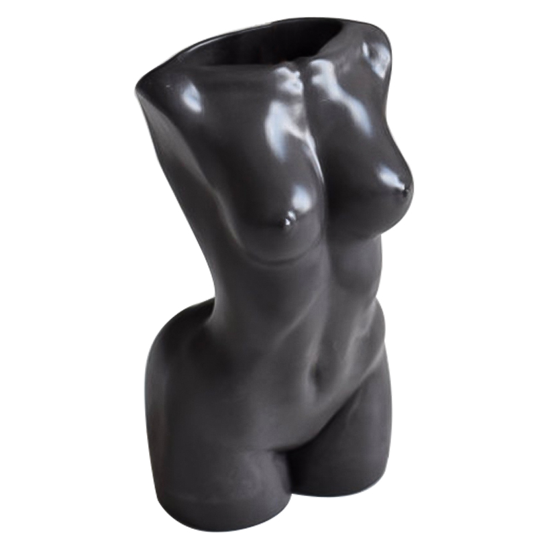 Ваза Vase Female Torso black Черный в Санкт-петербурге | Loft Concept 