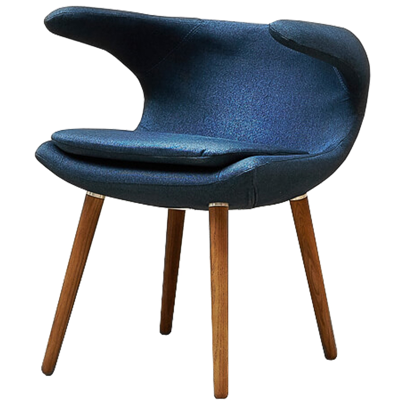 Стул Roidh Stool blue Синий Коричневый в Санкт-петербурге | Loft Concept 