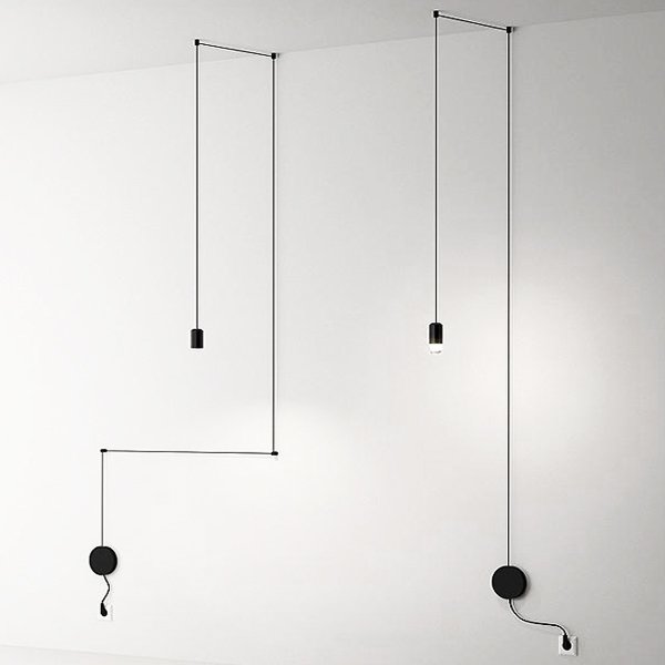 Vibia Wireflow Free-Form 0347 pendant lamp Черный в Санкт-петербурге | Loft Concept 