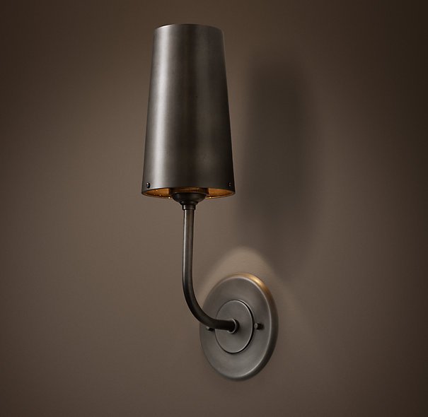 Бра RH Modern Taper Sconce with Metal Shade  в Санкт-петербурге | Loft Concept 