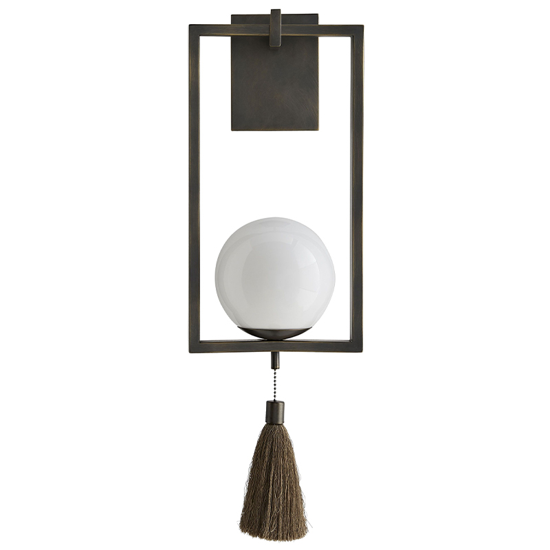 Бра Arteriors TRAPEZE SCONCE Белый Черный в Санкт-петербурге | Loft Concept 