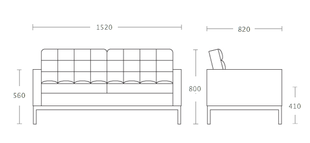 Диван Florence Knoll Settee в Санкт-петербурге