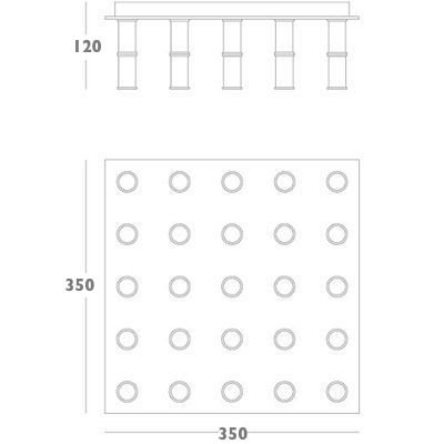 Потолочный светильник Meurice Flush Mount Ceiling Light в Санкт-петербурге