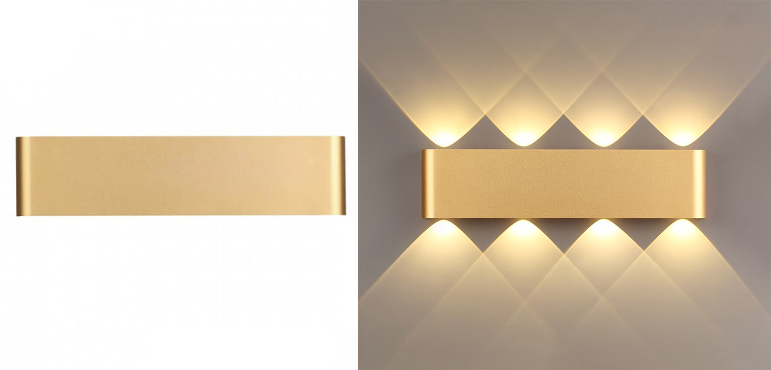 Бра Obverse Gold Rectangle B Wall lamp - фото