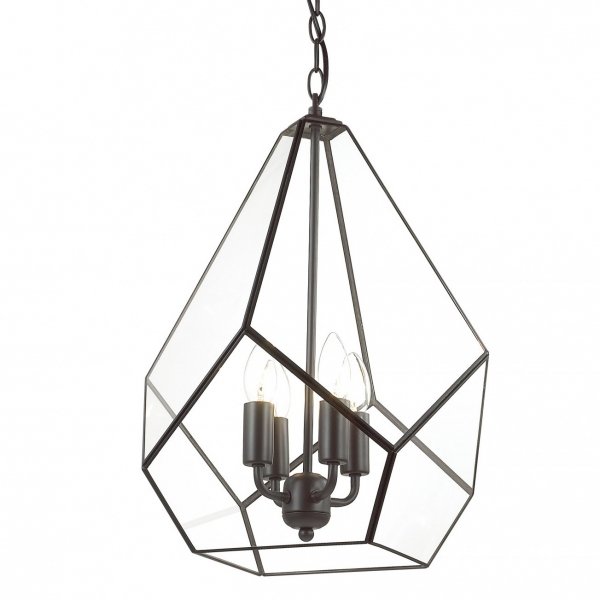 Люстра Geometry Glass Light Pendant Transparent 4 Прозрачный в Санкт-петербурге | Loft Concept 