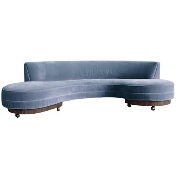 Early Vladimir Kagan Sofa Сизый в Санкт-петербурге | Loft Concept 