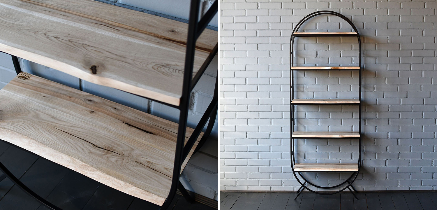 Стеллаж Lain Industrial Metal Rust Rack - фото