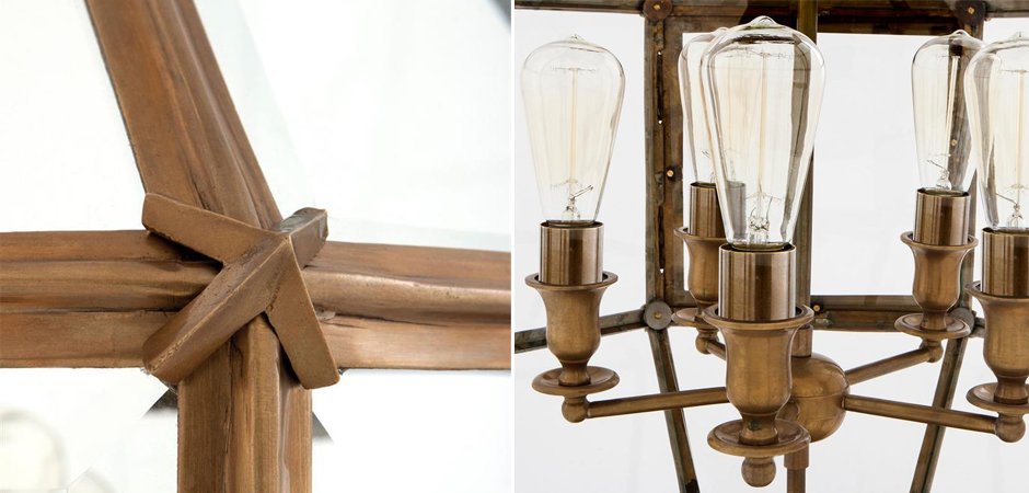 Люстра Lantern Owen Brass L - Loft-Concept в Санкт-петербурге