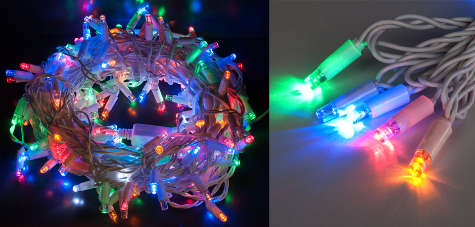 Мерцающая Цветная Гирлянда для улицы - Loft-Concept в Санкт-петербурге