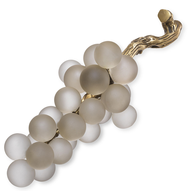 Аксессуар Eichholtz Object french grapes White Белое матовое стекло Винтажная латунь в Санкт-петербурге | Loft Concept 