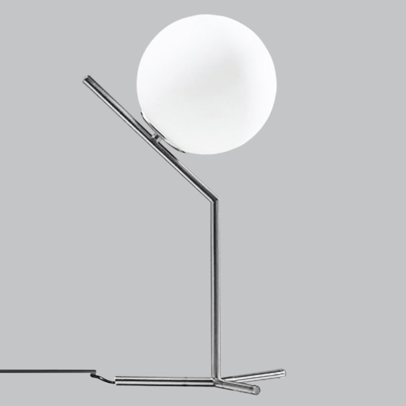 Настольная лампа IC Lighting Flos Table 1 High Chrome Хром Белый в Санкт-петербурге | Loft Concept 