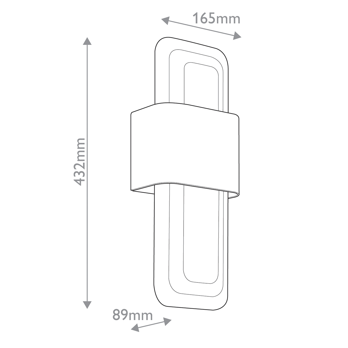 Бра с прямоугольным стеклянным плафоном Kichler в Санкт-петербурге