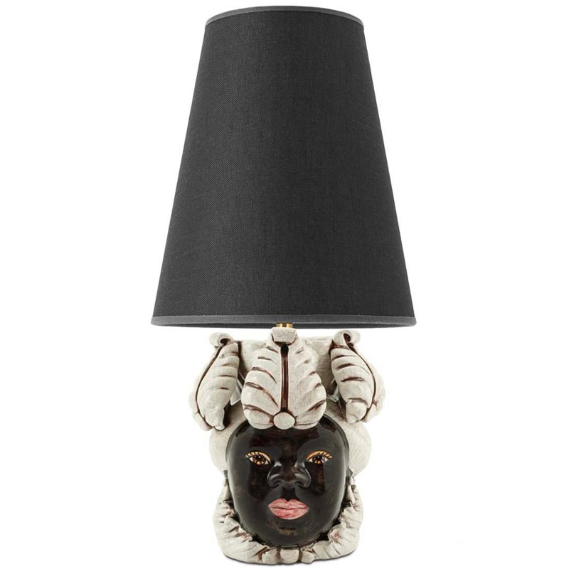 Настольная лампа Table Lamp Moro Lady Small New Dark Brown Black Черный Бежевый в Санкт-петербурге | Loft Concept 