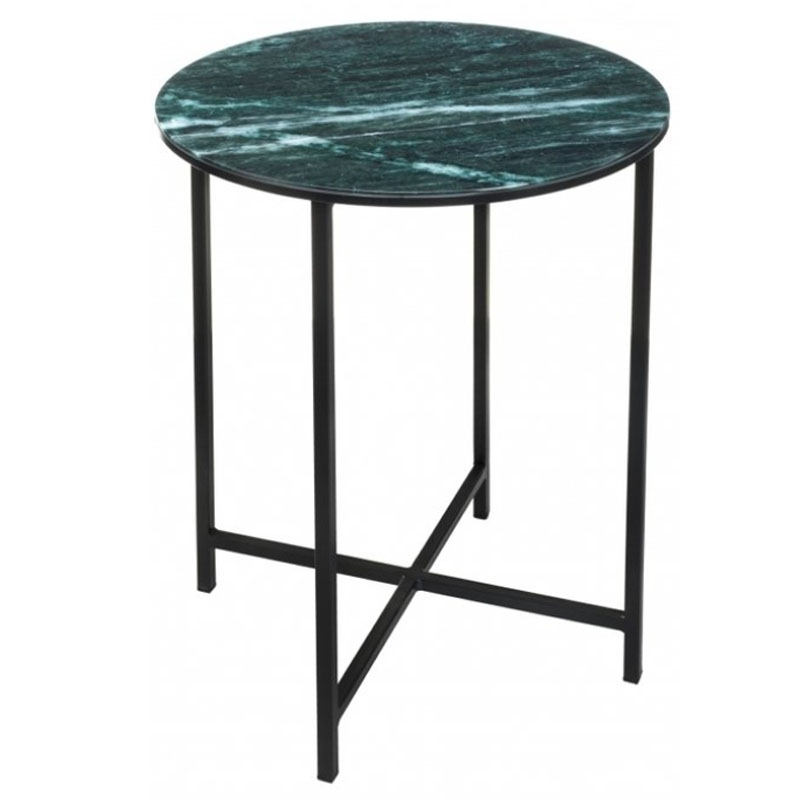 Приставной стол Zermatt Side Table round malachite Малахит в Санкт-петербурге | Loft Concept 