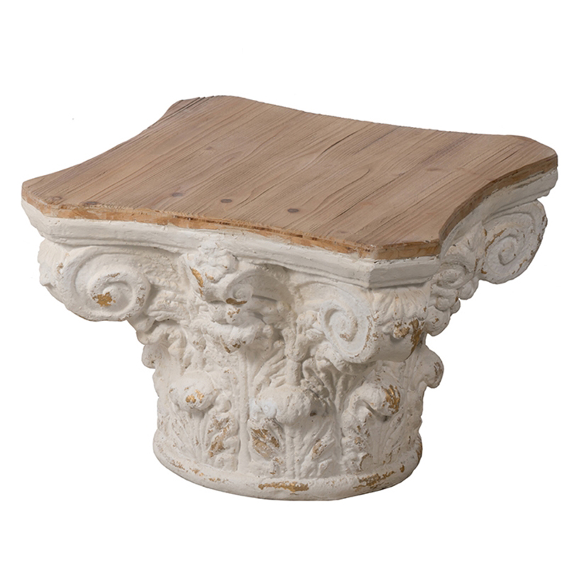 Приставной стол Ancient Roman Column Side Table Белый в Санкт-петербурге | Loft Concept 