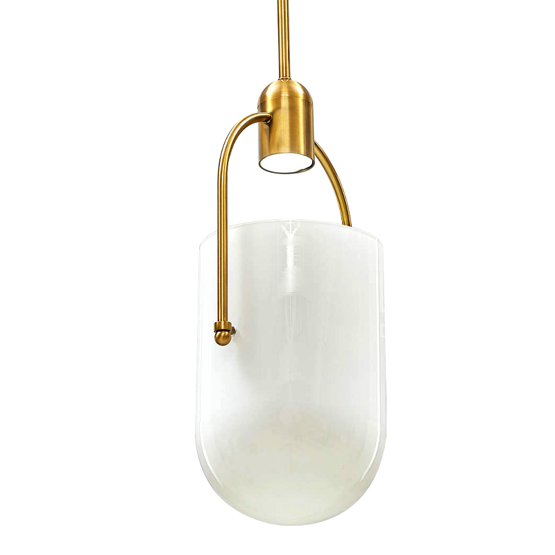 Подвесной светильник Allied Maker Hanging Lamp Золотой Белый в Санкт-петербурге | Loft Concept 