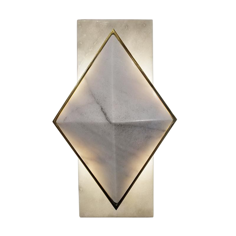 Бра Marble Diamond WALL LAMP Латунь Серый в Санкт-петербурге | Loft Concept 