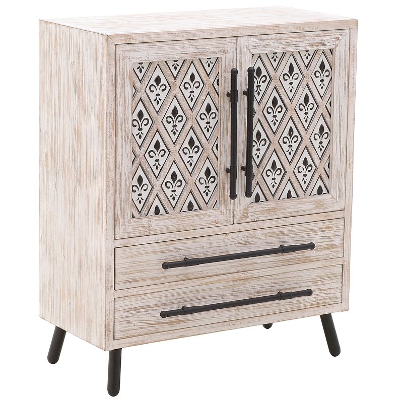 Комод Jerrick Provence Chest of Drawers Черный Бежево-серый в Санкт-петербурге | Loft Concept 