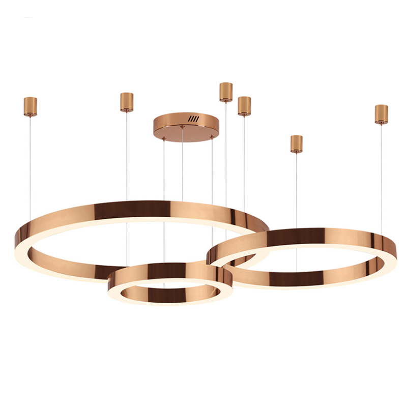 Люстра 3 Bronze Ring Horizontal Бронза в Санкт-петербурге | Loft Concept 