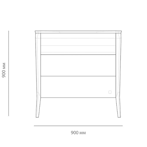 Комод из массива дуба с 3-мя ящиками Tasteful Furniture в Санкт-петербурге