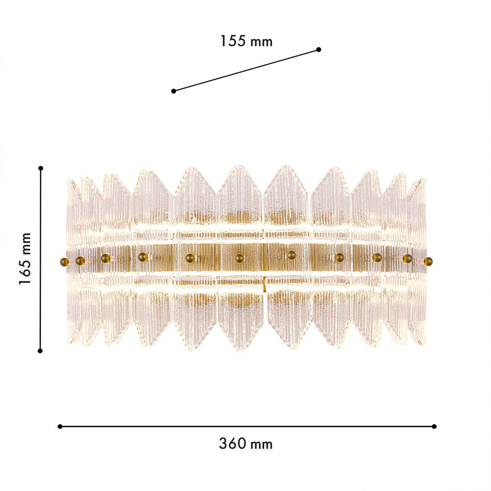Бра с декоративными элементами в виде лепестков Round Light Flashing в Санкт-петербурге