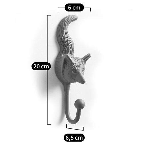 Настенный крючок лиса Fox Wall Hook Green в Санкт-петербурге